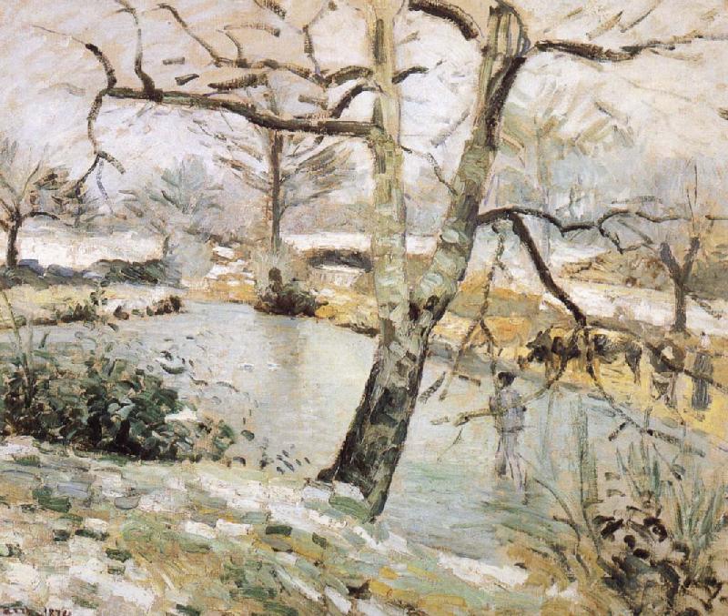Camille Pissarro Winter scenery oil painting picture